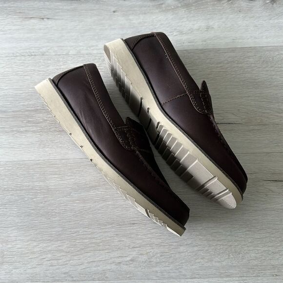 Lands End Comfort Casual Penny Loafer True Brown Leather 10 NWT IN BOX main image 5
